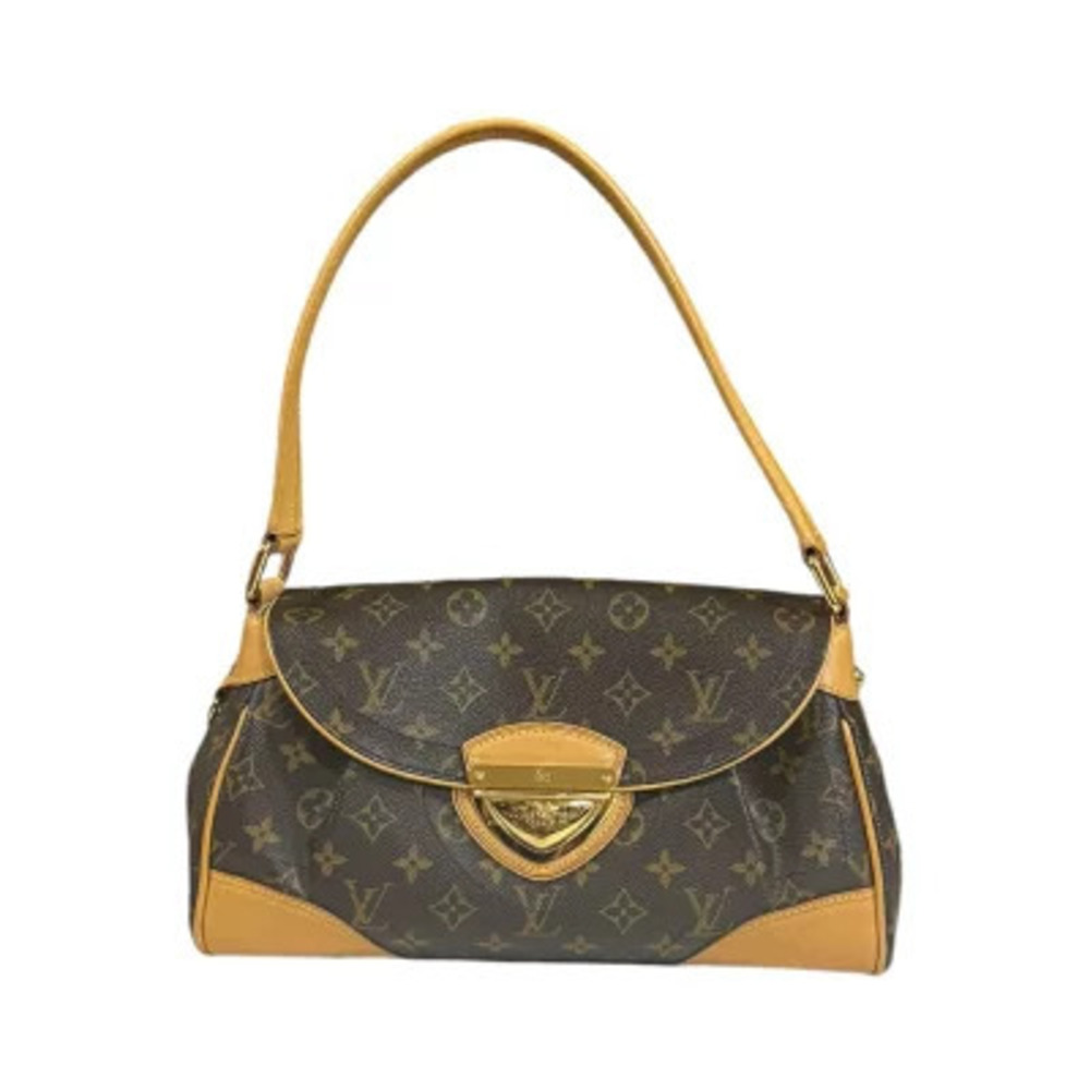 Louis Vuitton Beverly Monogram Shoulder Bag Canvas Brown